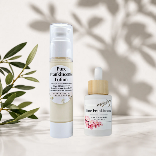 Pure Frankincense Oil + Face Cream Set